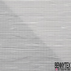 Plissé soleil horizontale or blanc