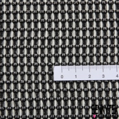 Dentelle Laine Macramé Floral Blanc Cassé