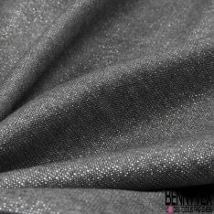 Drap de laine fin costume noir bleuté