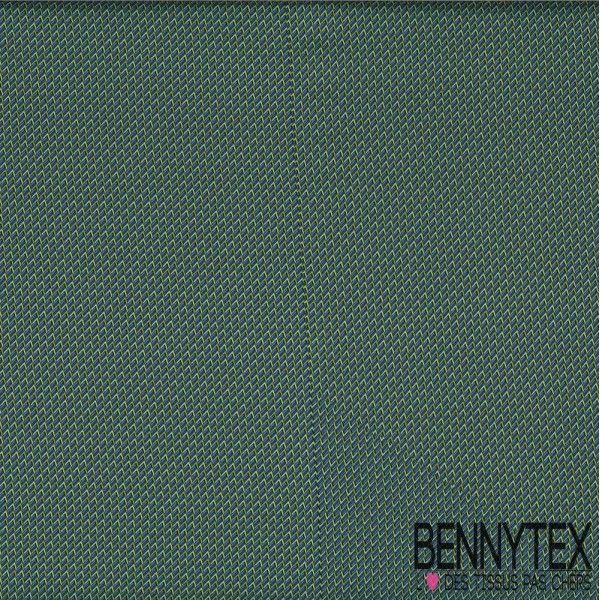 Carré de Soie Satin N°52 : Dent de Scie Verte Carré de Soie Satin N°52 : Dent de Scie Verte