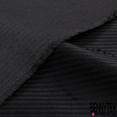 Velours coton côtelé charbon
