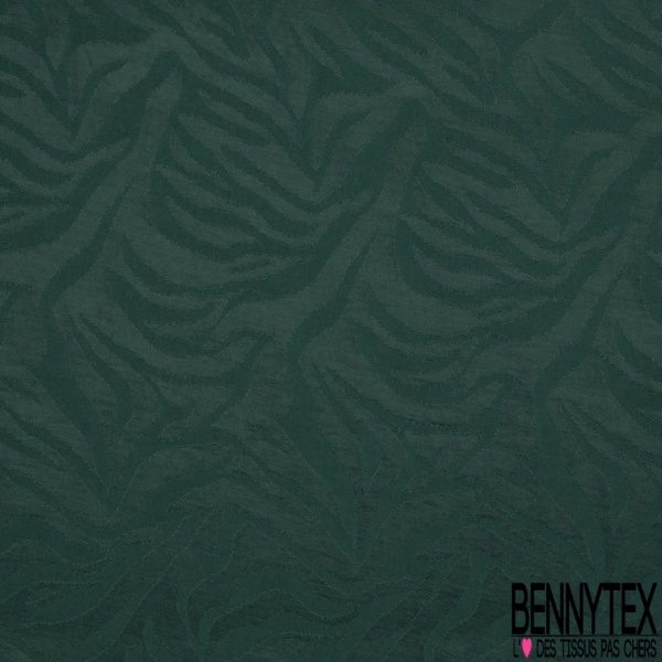 Viscose satinée motif zébrure ton sur ton mat satiné noix de laurier