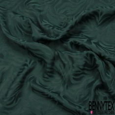 Viscose satinée motif zébrure ton sur ton mat satiné noix de laurier