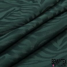 Viscose satinée motif zébrure ton sur ton mat satiné noix de laurier