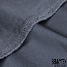 Coupon 3m taffetas satiné polyamide élasthanne uni éclipse totale