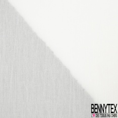 Coupon 3m Voile Fibranne Viscose uni Blanc Eclatant