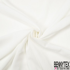 Coupon 3m Voile Fibranne Viscose uni Blanc Eclatant