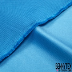 Coupon 3m taffetas satiné polyamide élasthanne uni bleu de gris