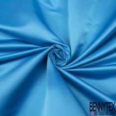 Coupon 3m taffetas satiné polyamide élasthanne uni bleu de gris