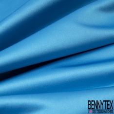 Coupon 3m taffetas satiné polyamide élasthanne uni bleu de gris