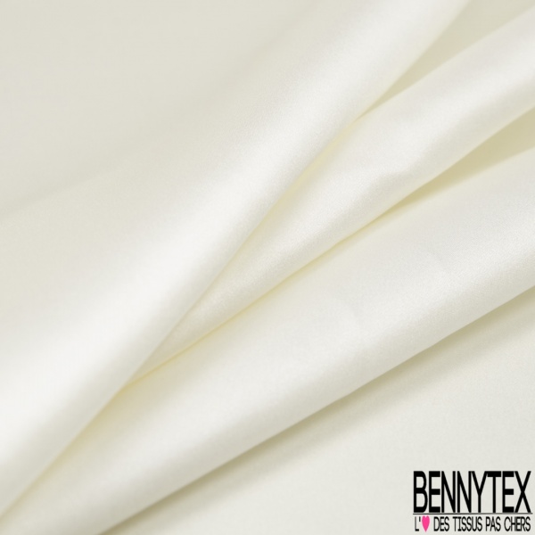 Satin de soie polyamide élasthanne safran