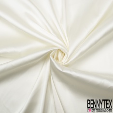 Satin de soie polyamide élasthanne safran