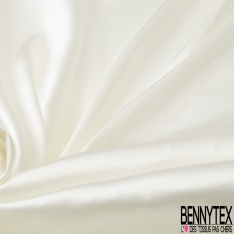 Satin de soie polyamide élasthanne safran