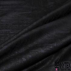 Polyester élasthanne effet métallique laqué argent esprit disco night fever