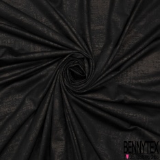Polyester élasthanne noir fin laqué bronze foncé