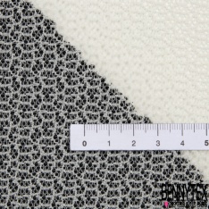 Coupon 3m dentelle guipure florale uni bleu très vif