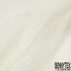 Coupon 3m dentelle guipure florale uni bleu très vif