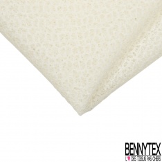 Coupon 3m dentelle guipure florale uni bleu très vif