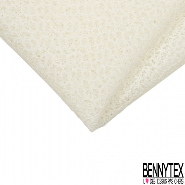 Coupon 3m dentelle guipure florale uni bleu très vif