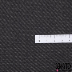 Jeans coton polyester élasthanne souple pour jupe bleu brut
