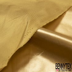 Twill de soie laqué craquelé or petite laize