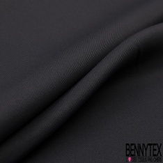 Fibranne Polyester Imprimé Rayure en Biais Emeraude Marine Ecru