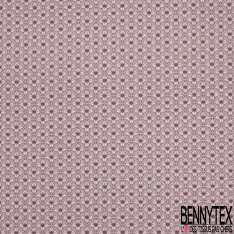 Jersey coton élasthanne Bio imprimé hexagone ethnique fond bleu nuit