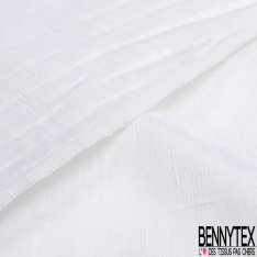 Doupion de soie sauvage changeant blanc discret blanc naturel