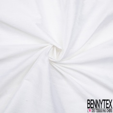 Doupion de soie sauvage changeant blanc discret blanc naturel