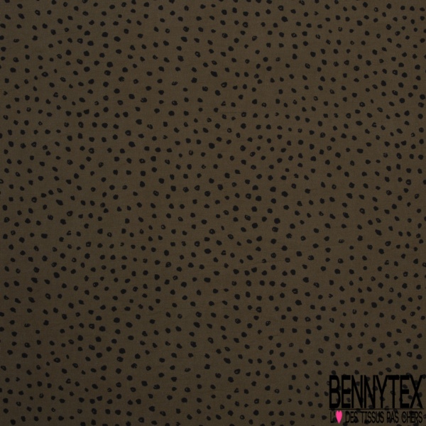 Coupon De Jersey Viscose élasthanne Noir à Pois Blancs - 140cm X 50cm - 8 Pièces