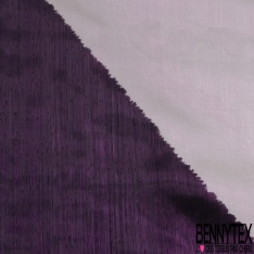 Organza changeant mauve Deauville noir