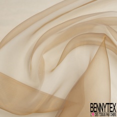 Organza changeant blé nouveau blanc optique