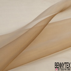 Organza changeant blé nouveau blanc optique
