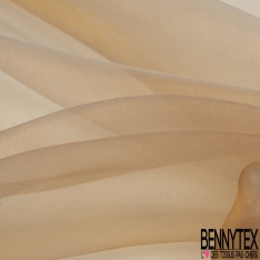 Organza changeant blé nouveau blanc optique