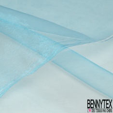 Organza changeant oasis vert noir