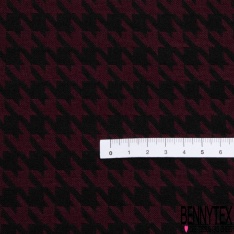 Coupon 3m stretch viscose élasthanne tailleur pantalon motif léopard noir blanc