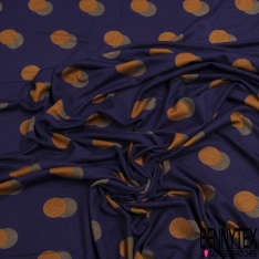Jersey viscose imprimé duo de bulles igname dune fond violet parachute