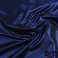Brocart de luxe créateur lamé bleu de spectre
