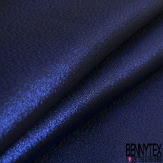 Brocart de luxe créateur lamé bleu de spectre
