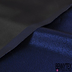 Brocart de luxe créateur lamé bleu de spectre