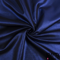 Brocart de luxe créateur lamé bleu de spectre