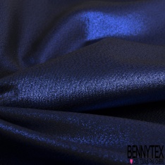 Brocart de luxe créateur lamé bleu de spectre