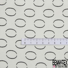 Fibranne viscose imprimé petite feuille de bananier fond argile cuite
