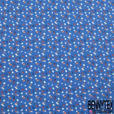 Popeline coton élasthanne imprimé petit losange pointilliste blanc fond noir