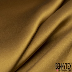 Satin de soie élasthanne pomme cuite