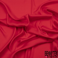 Twill de soie élasthanne rouge haut risque