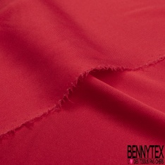 Twill de soie élasthanne rouge haut risque