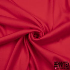 Twill de soie élasthanne rouge haut risque