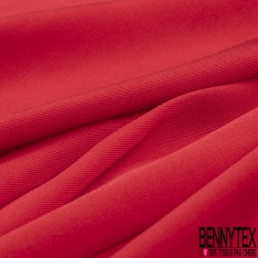 Twill de soie élasthanne rouge haut risque