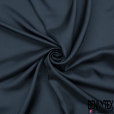 Twill de soie lourd bleu insigne